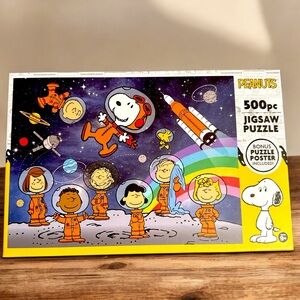 Peanuts Purple and Orange Space Puzzle